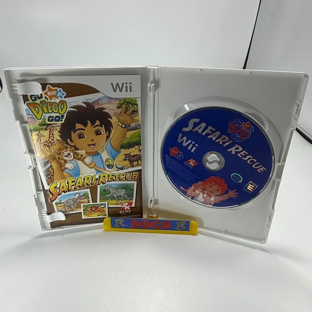 Go Diego Go! Safari Rescue Wii (Nintendo Wii, 2007) Complete W/ Manual